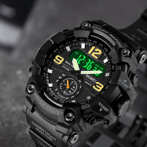 Skmei - 1637 - Warrior Dual Display Watch - Black image 1