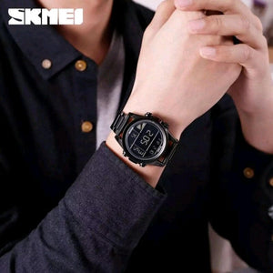 SKMEI - 1448 - Digital Sports Stainless Steel Waterproof Watch - Black image 5
