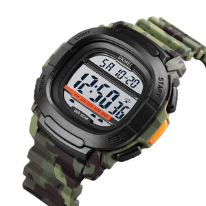 Skmei - 1657 - Sports 50M Waterproof Digital - Army image 1