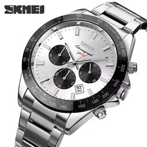 Skmei - 9259 - Stainless Steel Chronograph - Silver/Silver image 0