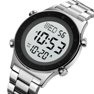 SKMEI 2079 Digital Electronic Waterproof Multifunctional - Silver-Steel