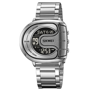 SKMEI 2298 Digital Chronograph Sports Wristwatch - silver/black image 0