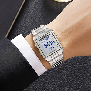 SKMEI - 2335 - Digital Multifunction Stainless Steel Watch - Silver image 3