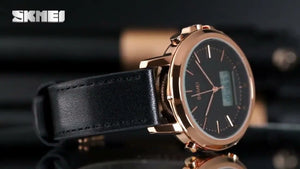 Skmei - 1652 (Strap) - Multifunctional Waterproof - RoseGold/White-Leather image 2