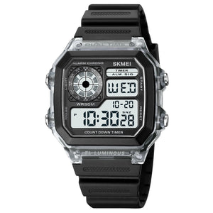 Skmei - 1998 - Digital Sports 50M Waterproof Watch - White image 0