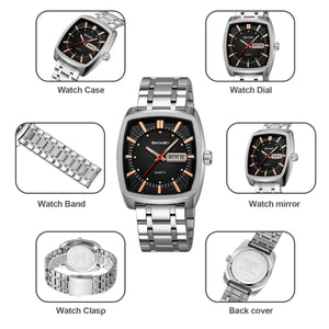 SKMEI - 9354 - Business Analog Quartz Watch - Black image 5
