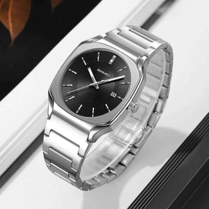 SKMEI 9380 Elegant Stainless Steel Watch - Silver/Black