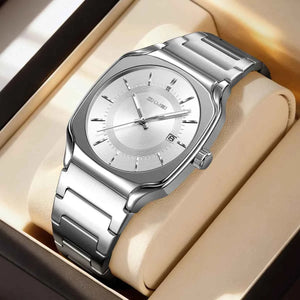 SKMEI 9380 Elegant Stainless Steel Watch - Silver/Silver