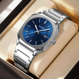 SKMEI 9380 Elegant Stainless Steel Watch - Silver/Blue