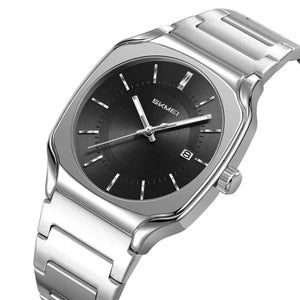 SKMEI 9380 Elegant Stainless Steel Watch - Silver/Black
