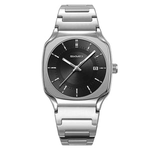 SKMEI 9380 Elegant Stainless Steel Watch - Silver/Black