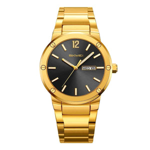 SKMEI 9400 Luxury Stainless Steel Watch - Gold/Black