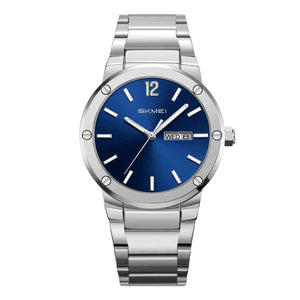 SKMEI 9400 Luxury Stainless Steel Watch - Silver/Blue