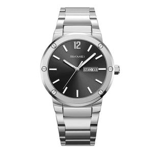 SKMEI 9400 Luxury Stainless Steel Watch - Silver/Black