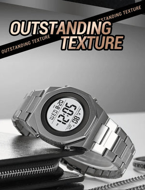 Skmei - 2066 - Digital Sports Waterproof Hand Multifunctional - Silver/White image 2