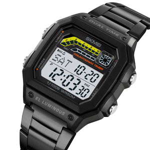 Skmei – 2307 – Digital Sports Watch – Black/Steel image 0
