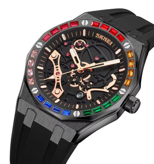 SKMEI - 9365 - Men's Quartz Watch Business Zinc Alloy - Black/Black image 4