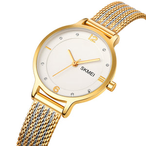 SKMEI - 1874 - Women Stainless Steel Quartz Watch - gold image 0