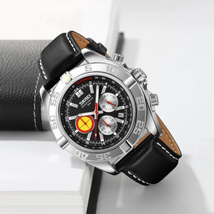 SKMEI - 9322 - Male Wristwatch Business Sport Chronograph - Silver/Black image 2