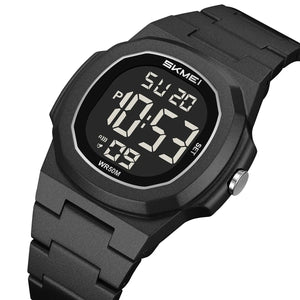 SKMEI 2428 Digital Casual Sports Watch - Black/black image 0