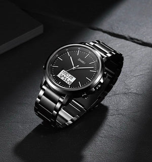 Skmei - 1652 (Chain) - Multifunctional Waterproof - Black/White-Steel image 4