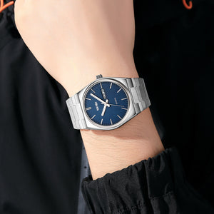 SKMEI - 9288 - Business Class Luxury Watch - Silver/Blue image 2