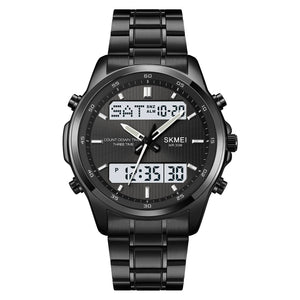 Skmei - 2049 - Multifunctional Waterproof Watch - Black/White image 0