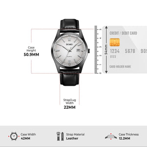 Skmei 1986 Executive Classic Watch - Grey image 3