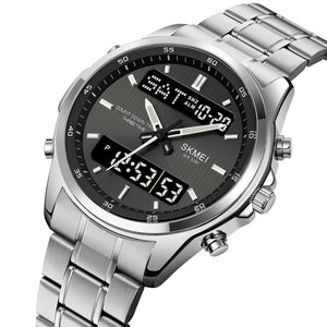 Skmei - 2049 - Multifunctional Waterproof Watch - Silver/Black image 1