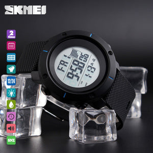 SKMEI - 1213 - Digital Multifunction Outdoor Sport Watch - black big size image 1