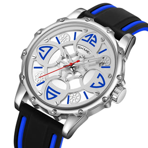 SKMEI 9342 Racing Analog Quartz Sports Watch - blue image 0