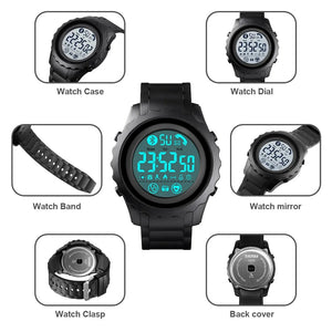 Skmei - 1626 - Health Tracker Digital Watch - Black/White image 6