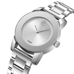 Skmei - 2176 - Women Minimal Quartz Timepiece - silver/silver image 2