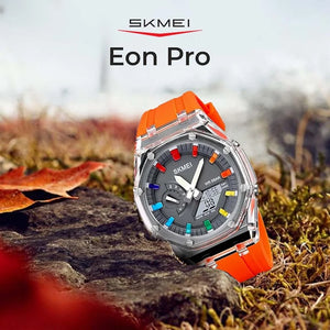 Skmei - 2100 - World Time 50m Waterproof - Orange image 5