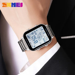 Skmei - 2301 - Digital Electronic Chronograph Sports Watch - silver image 2