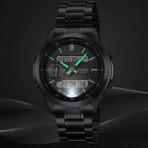 Skmei 2284 World Master Dual Display Watch - Black image 3
