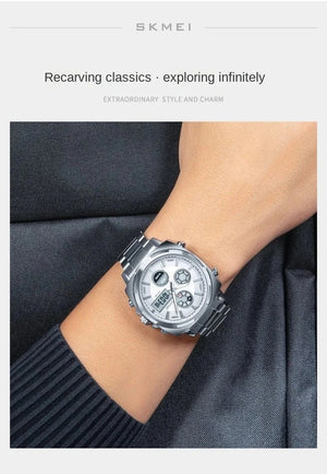 SKMEI - 1673 - High Quality Luxury Watch - Silver image 4