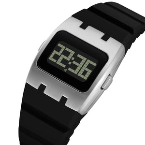 SKMEI 2415 Compact Digital Silicone Strap Watch - silver image 0
