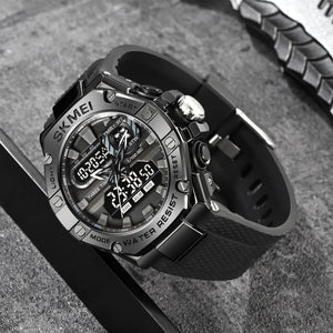 Skmei - 2221 - Tactical Force Dual Display Watch - Black image 4
