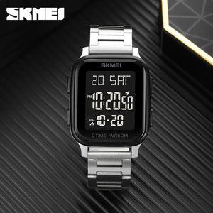 Skmei - 1859 - Digital Electronic LED Display Watch - silver image 3