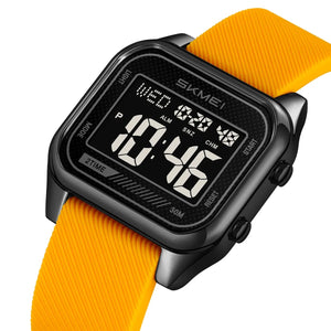 Skmei - 2496 - Digital LED Waterproof Watch - Black/Yellow image 0