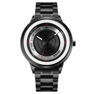 SKMEI - 9267 - Camera Lens Inspired Unique Wristwatch - white image 0