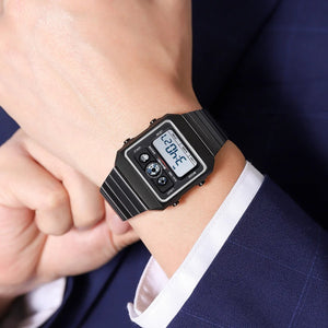 SKMEI - 2450 - Classic Retro Digital Watch - Black image 1