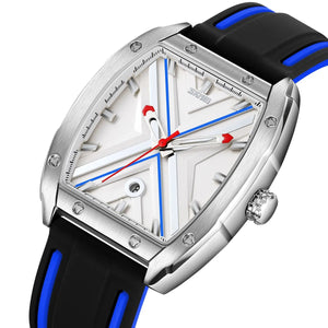 SKMEI - 9364 - Sporty Barrel Shape Quartz Watch - blue image 0