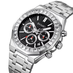 SKMEI - 2380 - High Quality Luxury Watch - Silver/Black image 0