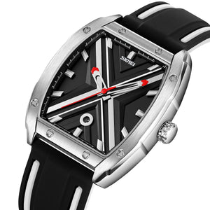 Skmei - 9364 - Sporty Barrel Shape Quartz Watch - Black image 0