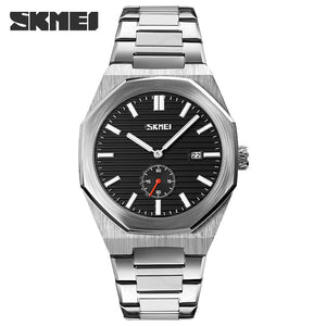 SKMEI - 9262 - High Quality Luxury Watch - Silver/Black image 1
