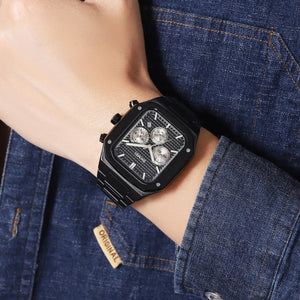 SKMEI - 2201 - Square Chronograph Watch - Black image 4