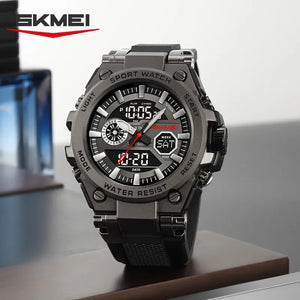 SKMEI - 2417 - High Quality Luxury Watch - Black/Black image 2