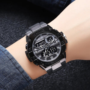 Skmei - 2221 - Tactical Force Dual Display Watch - Black image 3